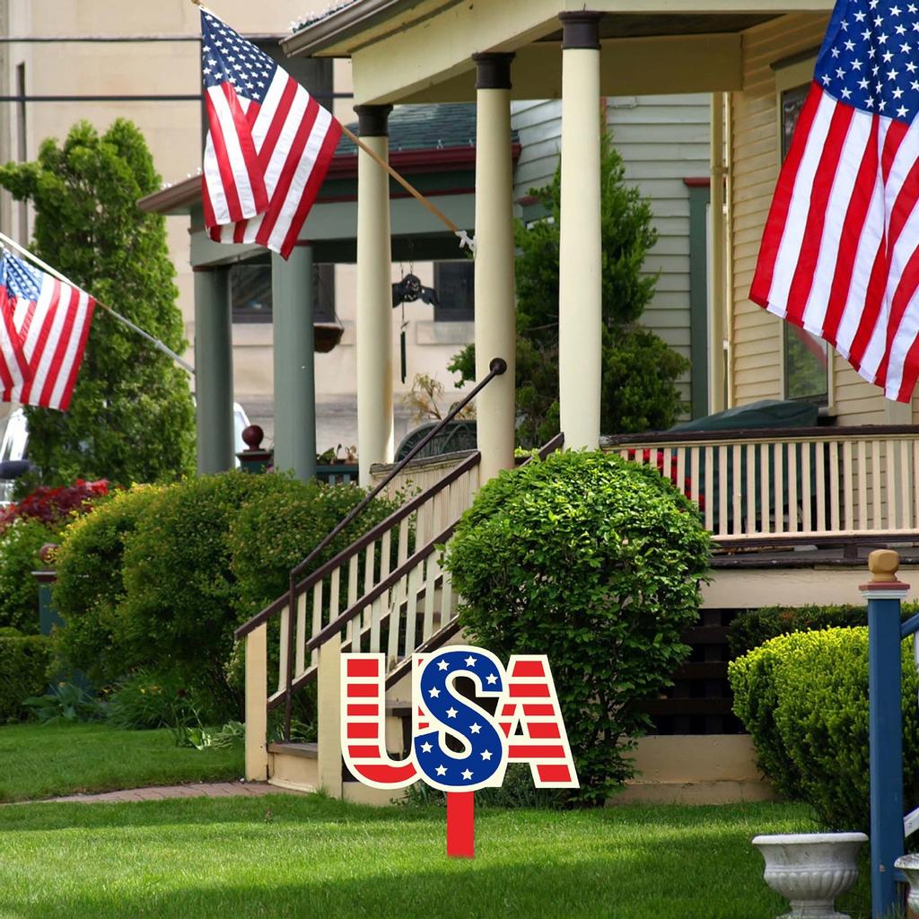 Independence Day Flag Planting Patriot Decorative Crafts Garden Garden Plug-in