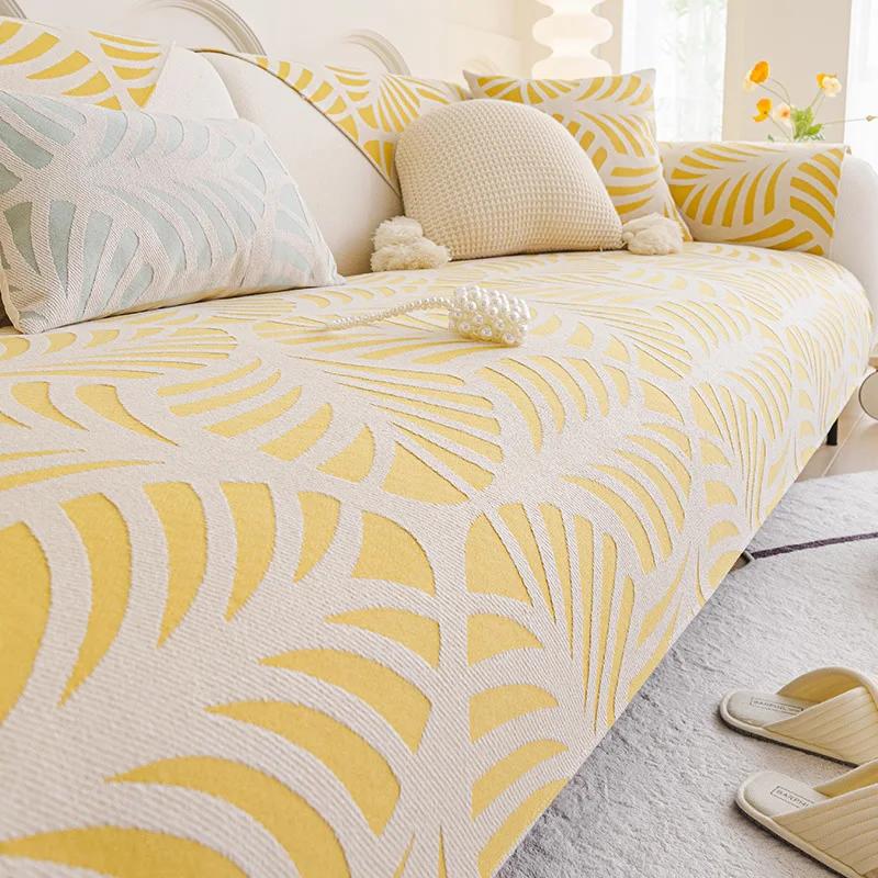 Universal Sofa Cushion Light Luxury Advanced Sense Sofa Cover Cloth Non-slip Anti-running Cushion Breathable Sofa Cover