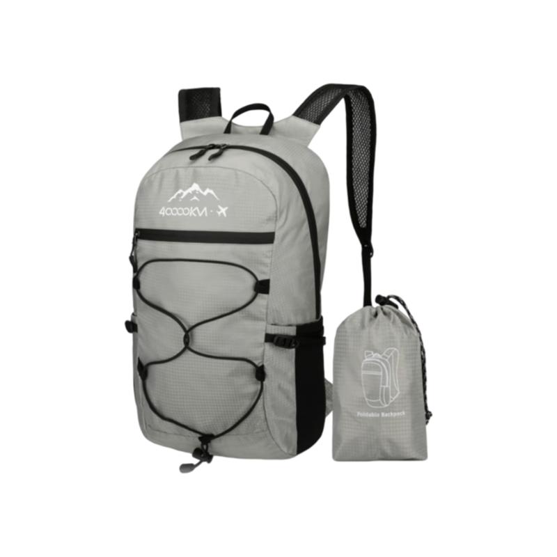 

40000KM Foldable Backpack, Outdoor, Hiking, Sport Backpack, Running, Trekking, Lightweight, Cross-Country Cycling Bag, Gray