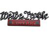 Classic We The People Edition 3D Full Metal Car Emblems Decals Labels Personalized Decoration To Highlight Yourself 2PC(Black/Red)