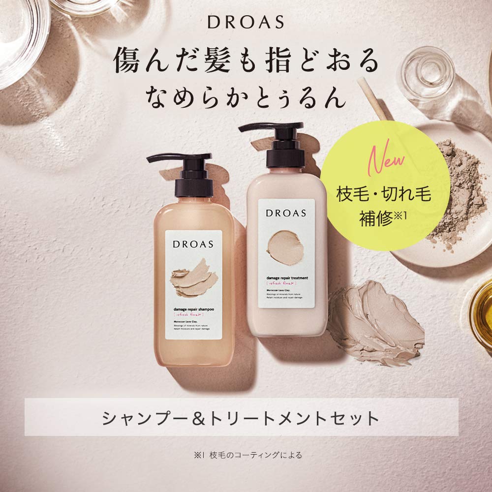 [Old Product] DROAS | Shampoo and Treatment Set Damage Repair