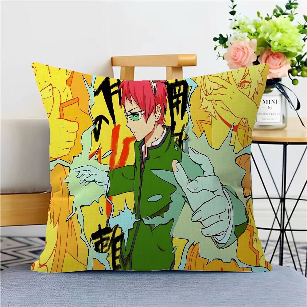 The Disastrous Life Of Saiki K Saiki Kusuo Cushion Cover Sofa Cushions Decorative Throw Pillows Home Decoration Pillowcover