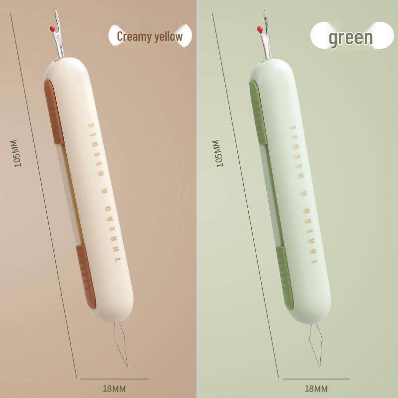 Dual Needle Threader & Seam Ripper for Seniors - New Manual Sewing Tool with Needle ID Function
