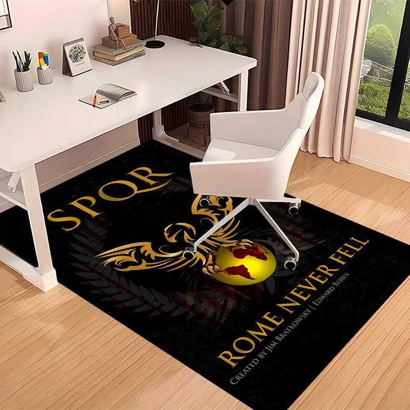 SPQR Roman Eagle1 Printed Absorbent Washable Carpet, Non-Slip Bathroom Mats, Kitchen Rugs, Yoga Mat,Living Room Entrance, Camping Picnic Rugs