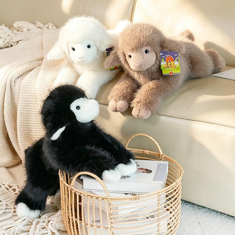 Favorite Toy Girls Black New Soft Super Plush Sheep Toy Pillow Kawaii Sheep Stuffed Doll Fluffy Cute Lamb Sleeping Companion For Boy 40/50Cm