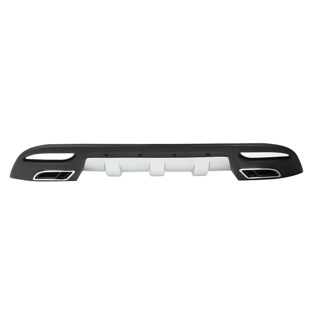 Matte Silver Black Rear Bumper Diffuser Lip Fit for Hyundai Elantra Sedan 2010‑2014