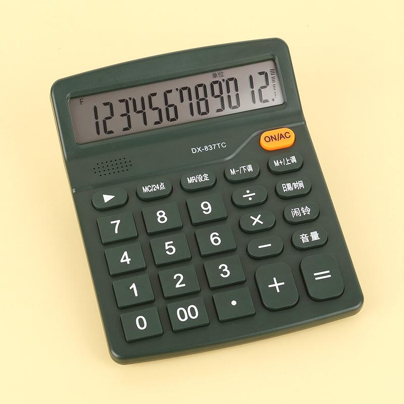 12-stelliger elektronischer Taschenrechner, Solar-Taschenrechner, Taschenrechner mit doppelter Stromversorgung für das Home Office und die Schule, Finanzbuchhaltungstools