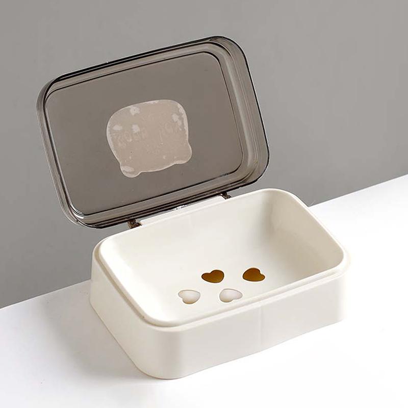 Bathroom Soap Dish With Lid Home Plastic Soap Box Keeps Soap Dry Soap Dish Travel Portable Soap Tray Soap Storage Container