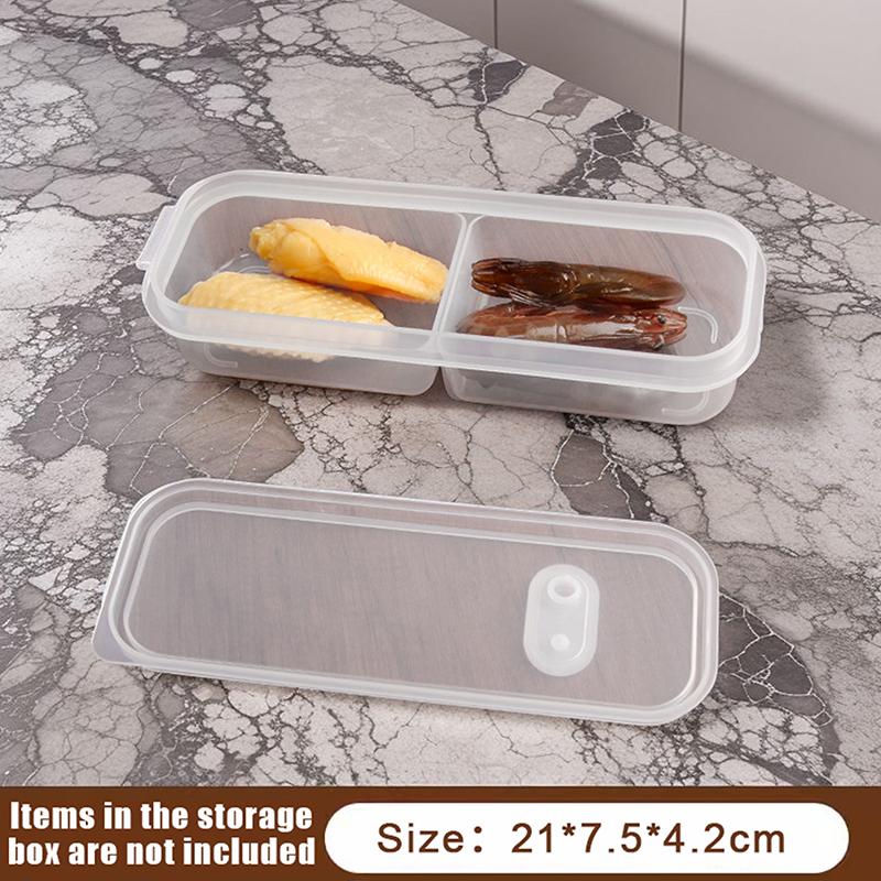 

Food Storage Box Refrigerator Storage Box Frozen Meat Food Tableware Household Plastic Rectangular Refrigerator Storage Box