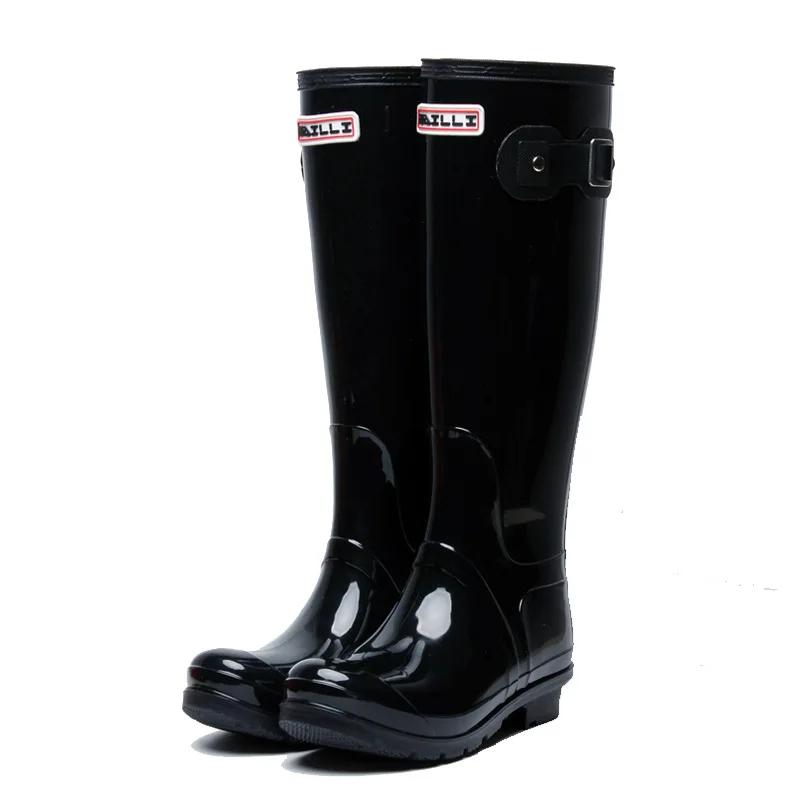 Women Rain Shoes Adult Tall Rain Boots Spring Autumn Anti Slip Waterproof Overcover Wear Resistant
