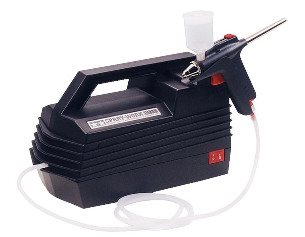 Tamiya Airbrush System Serie Nr. 20 SprayWork Basic kompressorsett med airbrush, 74520