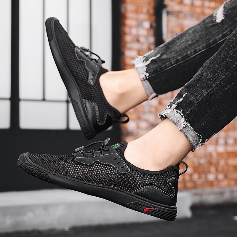 Fashion 2025 New Men's Shoes High-quality Summer Casual Mesh Shoe Outdoor Sandals Breathable Mesh Sports Beach Shoes Comfy Luxury Brand