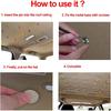 60 Pcs Automotive Car Roof Headliner Repair Button, Universal Auto Roof Snap Rivets Retainer Design For Car Roof Flannelette Fixed, With Tallation