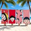 Anime C-Chibi M-Marukos-chan Towel Towel Beach Towel Oversized Quick Dry Towel Absorbent Soft Swim BeachTowels for Men Women