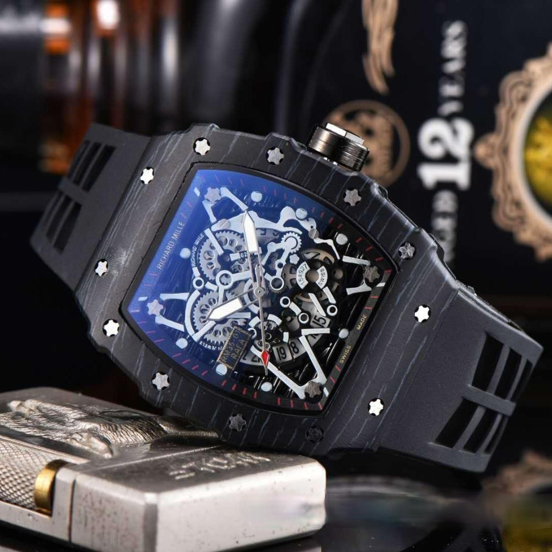 

Men s Automatic Watch Hollow Quartz Simple Trend Silicone Fashion Sports Watch Three-Hand Clock