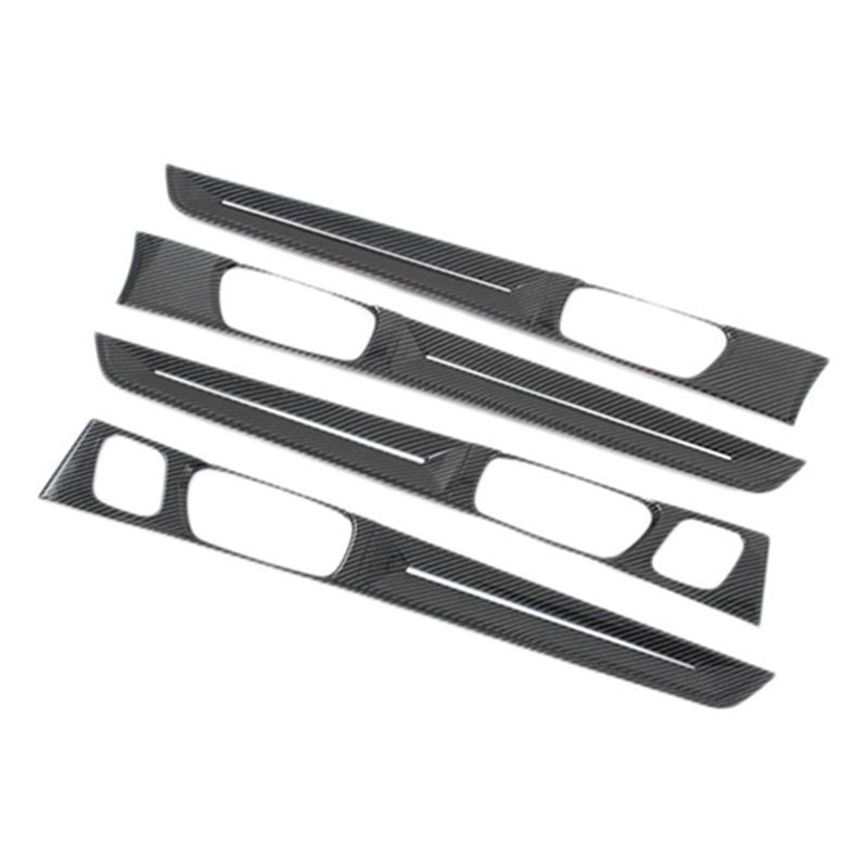 Car Carbon Fiber Inner Door Panels Strip Decoration Cover Trim Car Interior Door Trim For Honda Civic 11Th Generation -