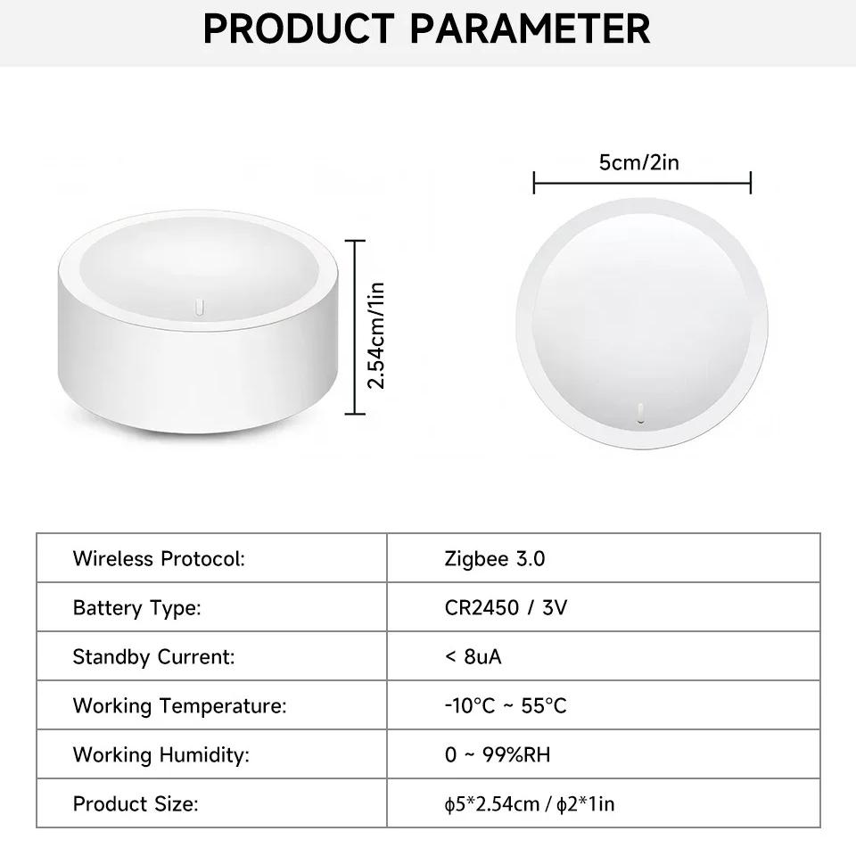 ZigBee Smart Drehschalter DIY Drahtloser Szenen-Taster Drehbarer Dimmerschalter Hausgeräte-Automatisierung Verknüpfung Fernbedienung