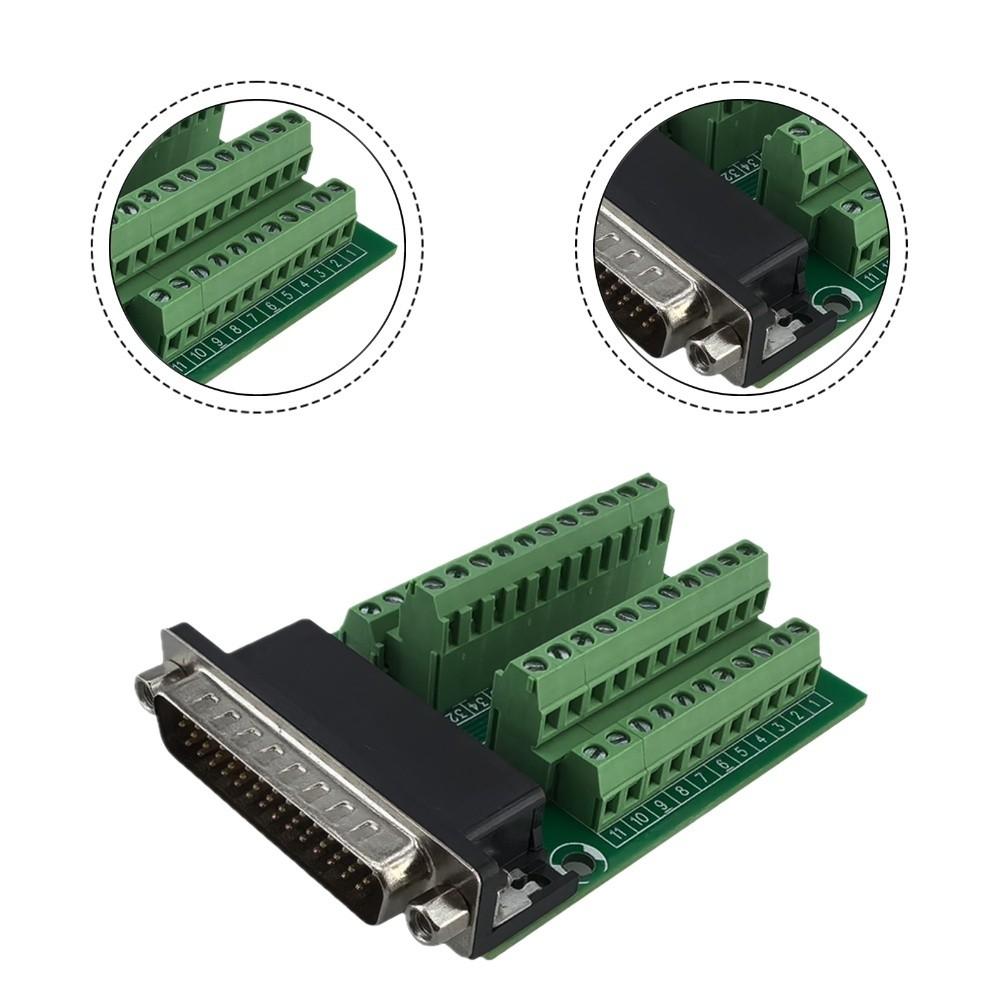 DB44-G2 Male Connector Adapter Module for PCB Mounting Terminal Block Connection in Electrical Control Systems