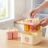 Plastic Popsicle Molds 8 Grids DIY Ice Pop Maker With Lid Reusable Sticks Easy Release Ice Cream Mold Ice Tray For Kids Kitchen