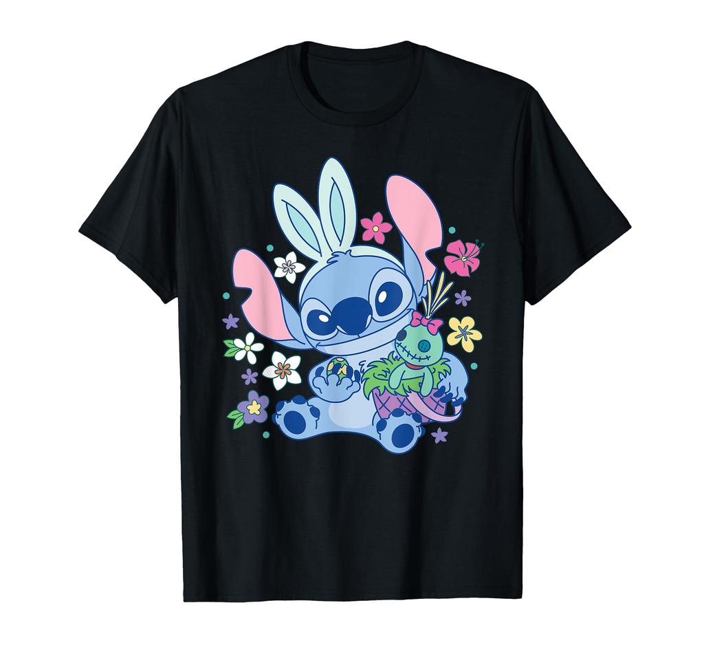 Disney Lilo Stitch Cute Easter Bunny Stitch Scrump & & T-Shirt