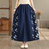 Taglie comode vita alta stampa animale vintage estivo casual ampio lungo per donna gonne di jeans gonna da donna