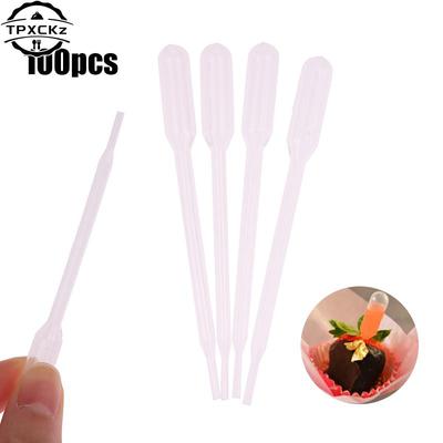 100pcs 0.5ml Disposable Plastic Eye Dropper Transfer Graduated Pipettes For DIY Epoxy Resin Silicone Mold Jewelry Making Tool