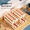 Three-Layer Automatic Rolling Egg Tray - Food Grade Refrigerator Storage Box