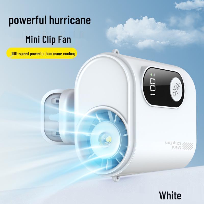 Portable Waist Clip Fan with Detachable Umbrella