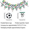 World Cup Soccer Party Tableware Set: Disposable Paper Plates, Cups, Straws, Tablecloths, Banners, and Decorations