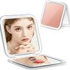 Travel Folding Pocket Makeup Mirror,  Portable Vanity Compact Cosmetic Mirror with 30X Magnifying Essentials Present for Girls