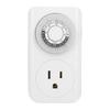 Atyhao Mechanical Indoor Power Outlet Timer with 15-Minute to 24-Hour Countdown and Automatic Shut-Off for Appliances - Energy-Saving Power Socket