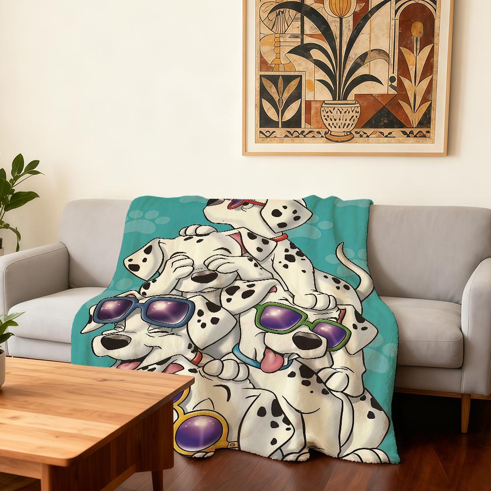 

Cartoon 101 D-Dalmatians DSN Blanket Super Warm Comfortable Plush Throw Blanket Child Home Sofa Bedroom Gift 30x40in