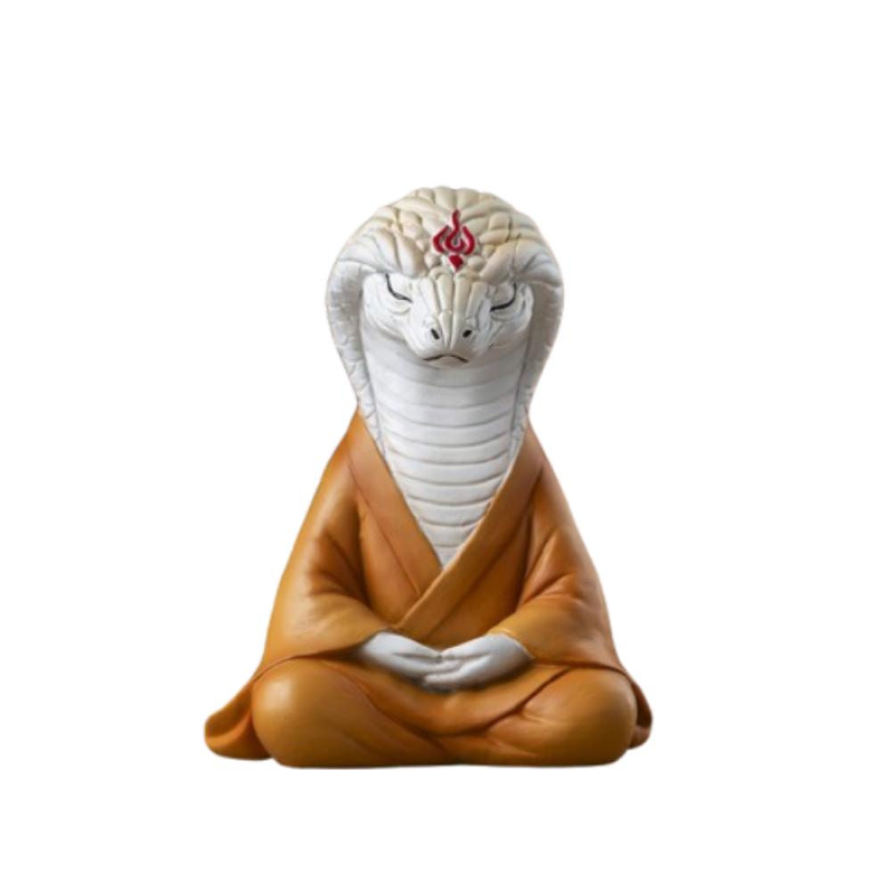 

Cute Lucky Zodiac Snake Ornament Ancient Style New Year Python Statue Kid Toys белый