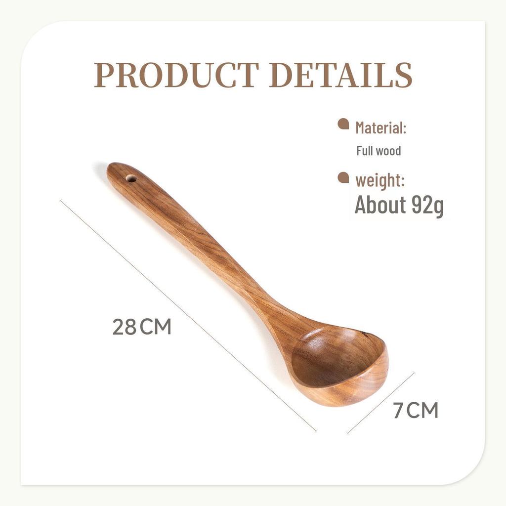 Conjunto de Espátula e Colher de Madeira Antiaderente - Design Anti-Queimadura para Saltear