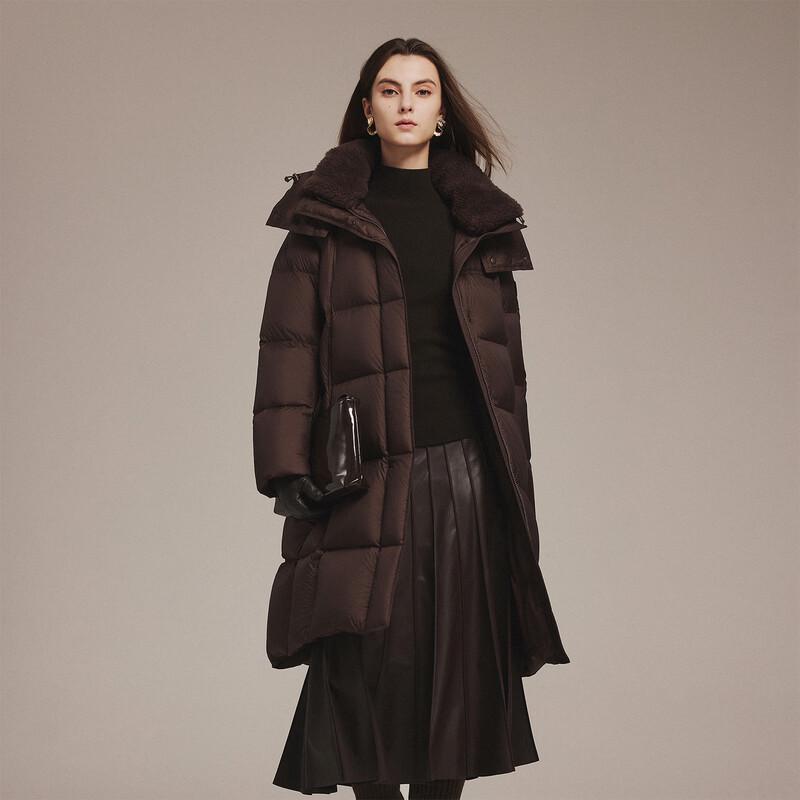 Tanboer Women's Oversized Mid-Length Winter Down Coat