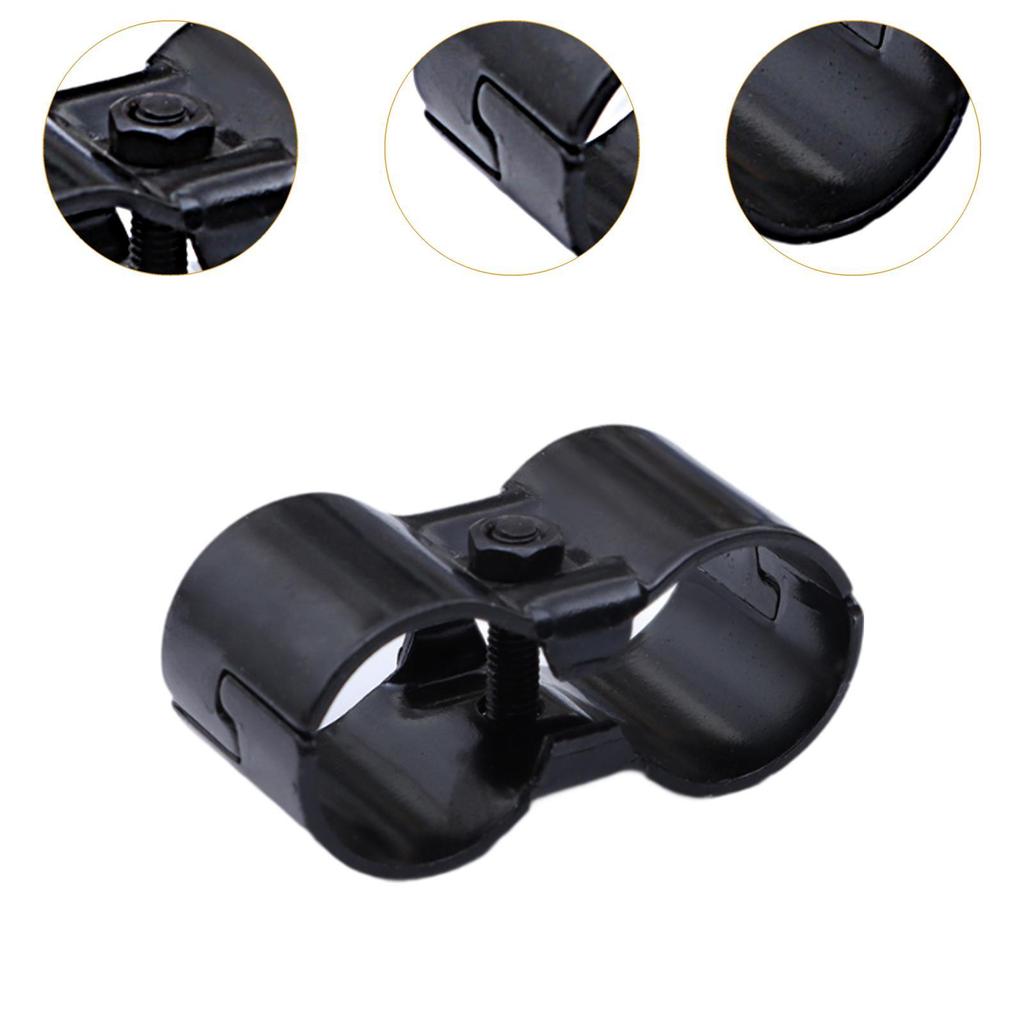 Pipe Connector Clamp Pipe Joint Component Black,Rust Resistant Sturdy Pipe