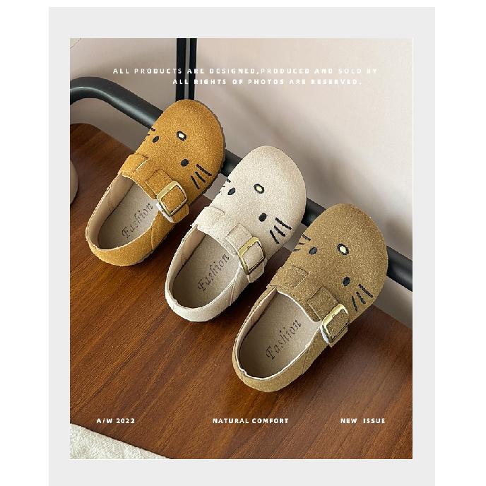 Children's Cute Kitten Birkenstock shoes2026Spring and Autumn Children's Soft Sole Non-Slip Shoes for Small, Medium, and Large Kids