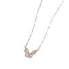 Exquisite Zircon Diamond Butterfly Necklace - Luxury Versatile Clavicle Chain