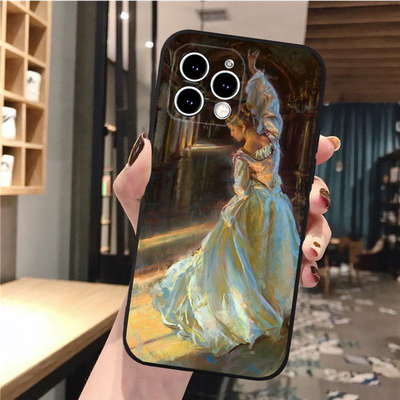 Phone Case For Iphone 14 Pro Max 13 12 11 Pro Max Xs Xr X 12mini 7 8 Plus Se Renaissance Art Painting Case Funda