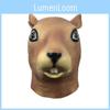 Adorable Squirrel Animal Head Mask Funny Latex Headgear For Halloween Party Events