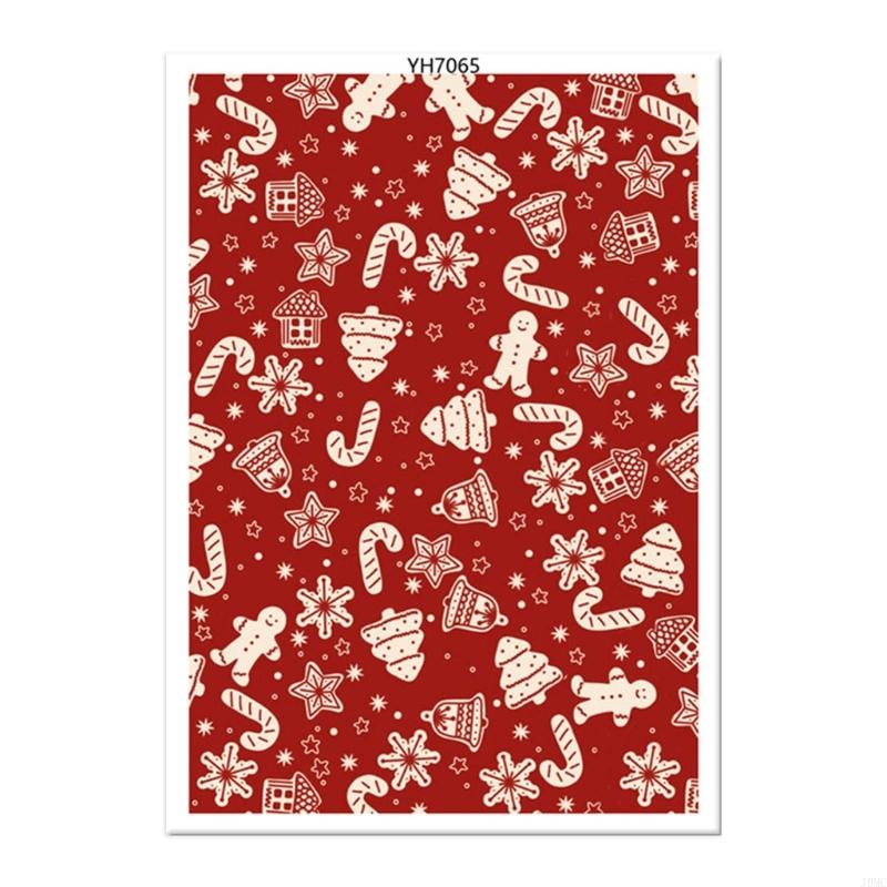 Бумага для перевода на глину Рождественская переводная бумага Листы для перевода на глину для изготовления серег и ювелирных изделий Листы бумаги для перевода на глину