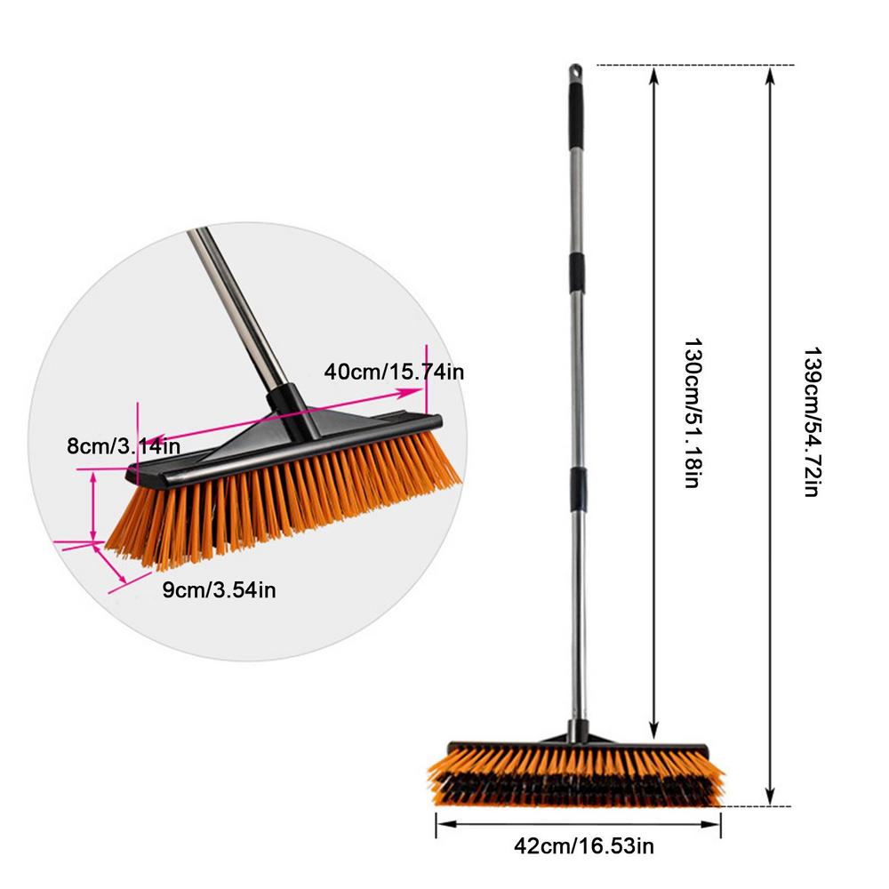 

Hard Bristle Broom Stiff Bristle Scrubber Portable Outdoor Sweeping Brush For Floors Shower Cleaning Brush Floor Scrub Brush For