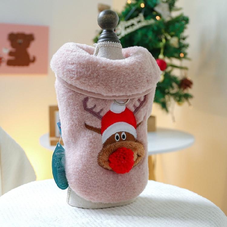 Small Dogs Vest Sweater Christmas Cat Costume Medium Dogs Party Photo Clothing
