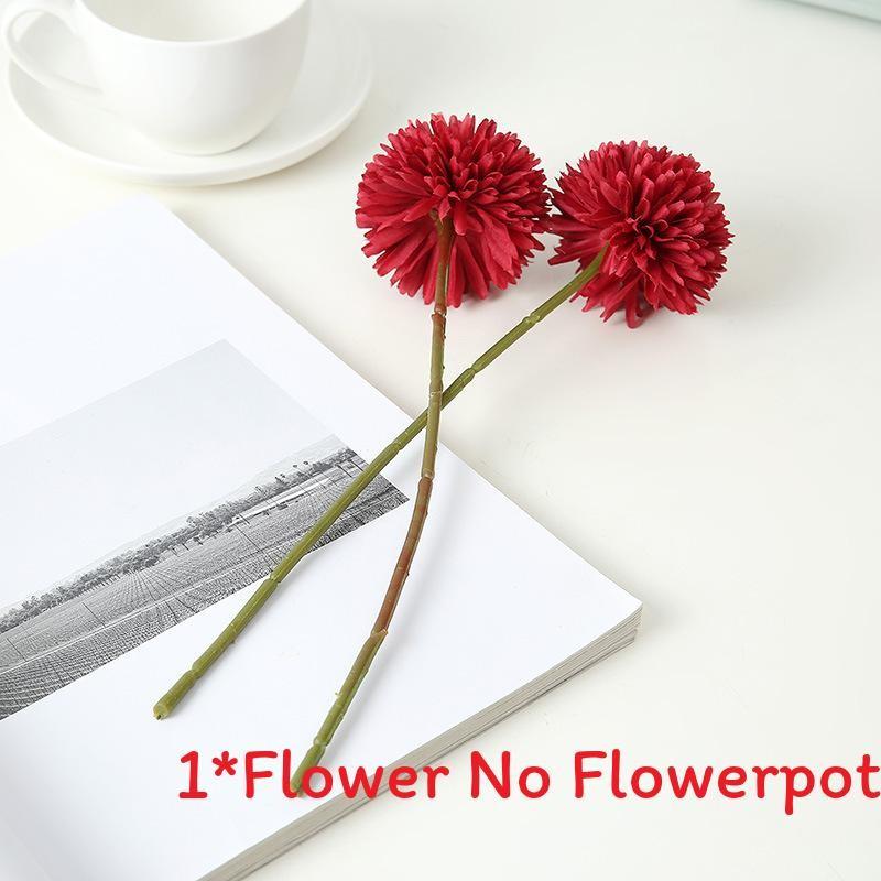 Floral Fake Ball Chrysanthemum Silk Flower For Party Decor And Props Photography