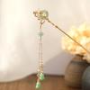 Ancient Style Hairpins: Peace and Fortune Glazed Design, Traditional Hanfu Accessory, Classical Hair Ornaments, Palace Hairpins, Gourd Motif.
