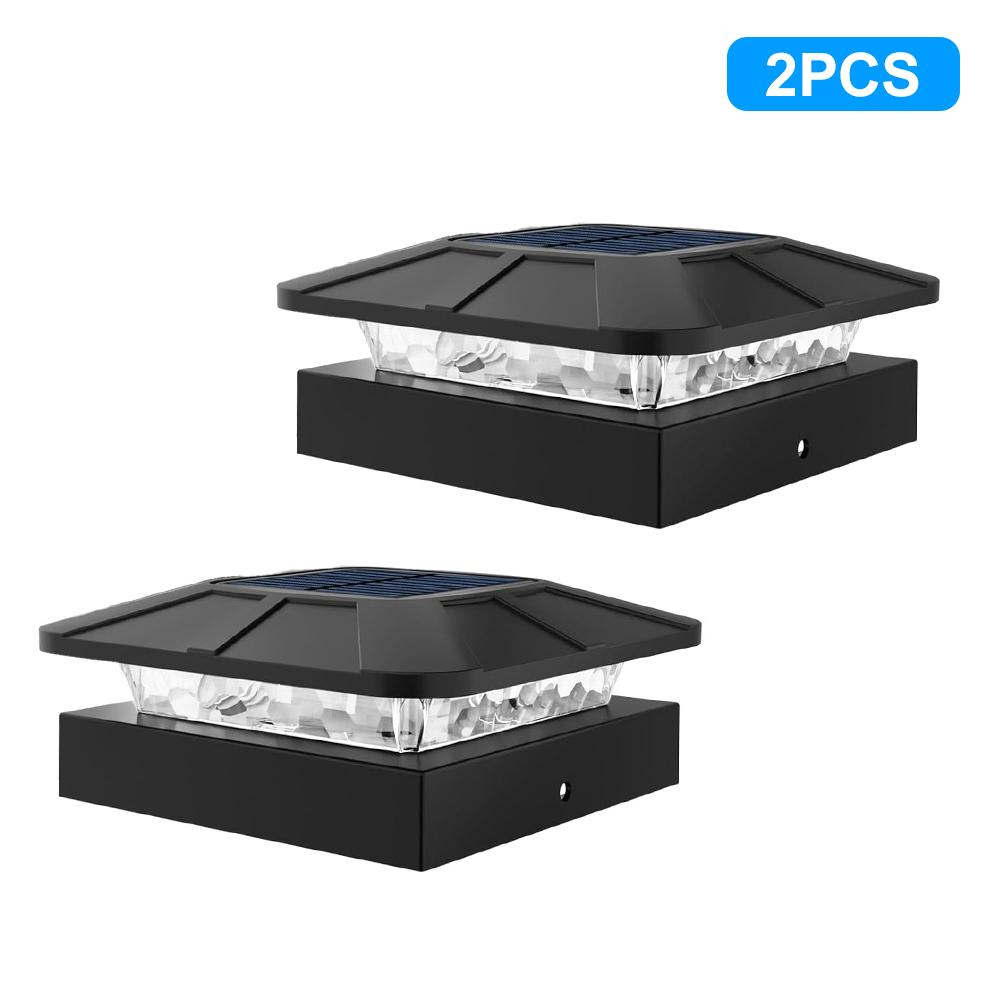 Outdoor Solar Post Cap Lights 3 Modes Fence Light Solar Powered Waterproof Gate Light For 4 Inch Wood Posts Yard Garden Outside