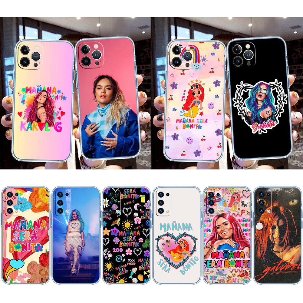 IK41 Karol G Transparent Phone Case for Samsung Galaxy A04 A04S A14 A23 A34 A54 M23 M33 M52 M53