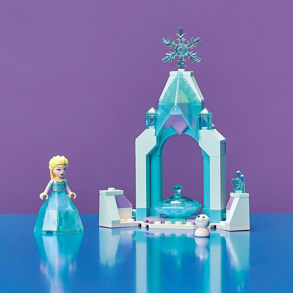 LEGO Disney Princess Elsa's Castle Courtyard Building Set 43199 Toy for Girls Age 5 and Up