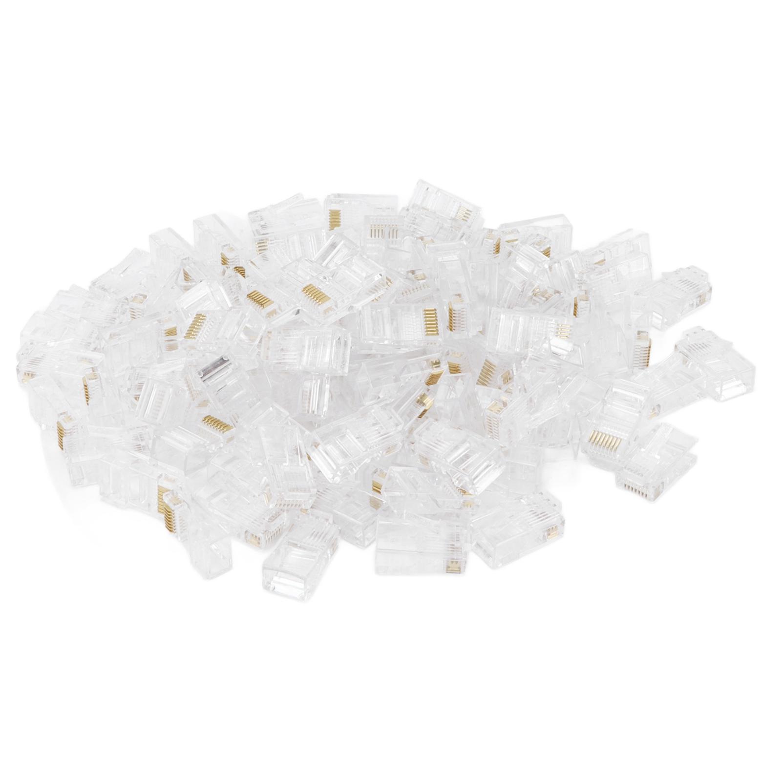 

100 шт. TF1013D Роз єм CAT5 RJ45 8P8C З єднувач для Ethernet-кабелю Кристалічна головка для мережі