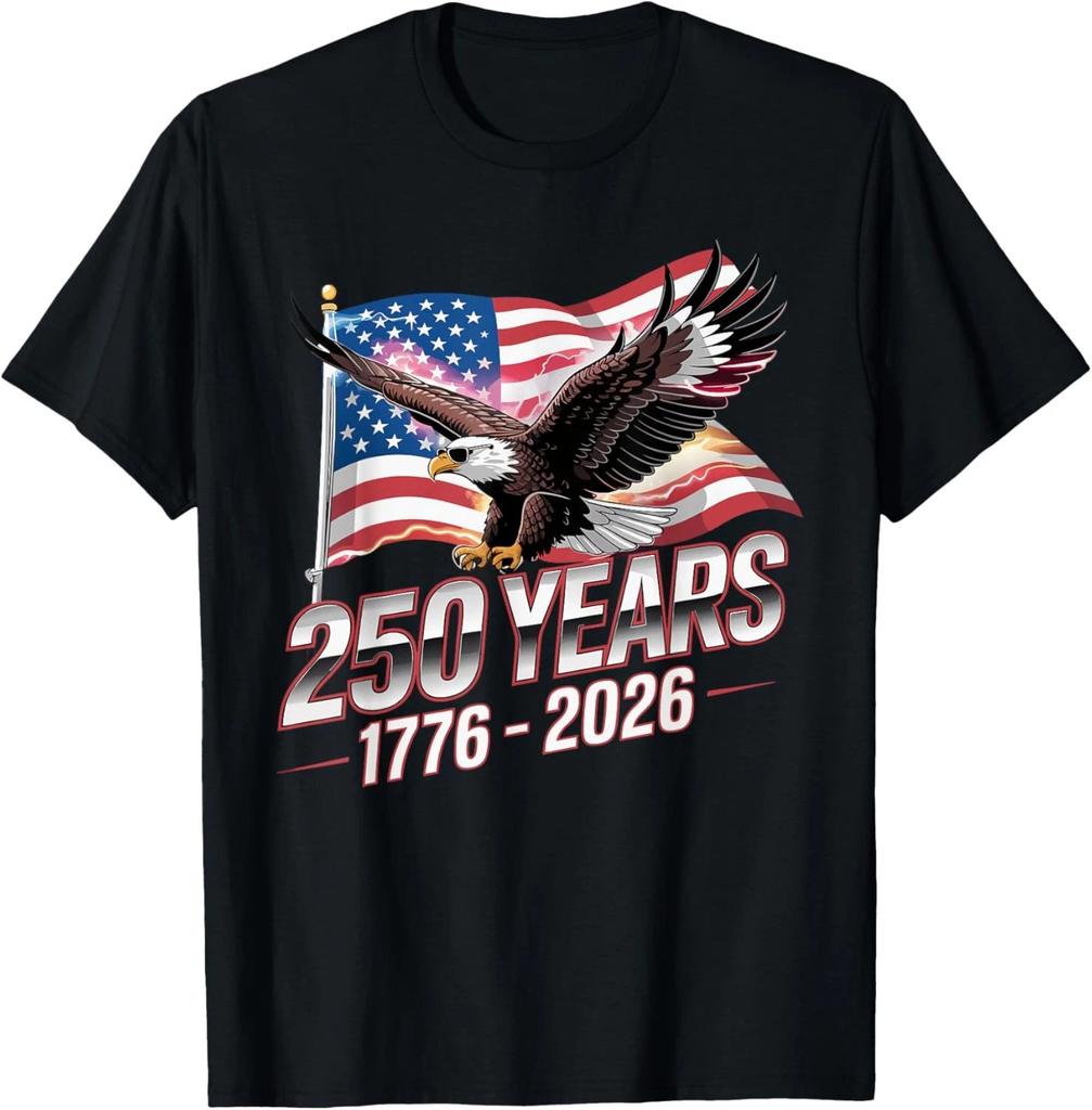 USA 250 Years Eagle 1776-2026 Flag 250th Anniversary T-Shirt
